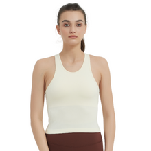 Load image into Gallery viewer, Racerback Tank Beige
