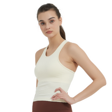 Load image into Gallery viewer, Racerback Tank Beige