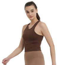 Load image into Gallery viewer, Racerback Tank Brown