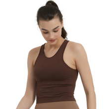 Load image into Gallery viewer, Racerback Tank Brown