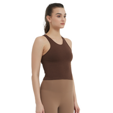 Load image into Gallery viewer, Racerback Tank Brown