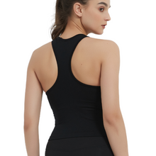 Load image into Gallery viewer, Racerback Tank Black