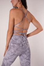 Load image into Gallery viewer, Light Grey Tie Dye Halter Top