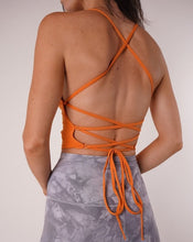Load image into Gallery viewer, Mia Tie Back Halter Top Orange