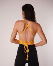 Load image into Gallery viewer, Mia Tie Back Halter Top Yellow