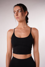 Load image into Gallery viewer, Airy Spaghetti Strap Bralette Black