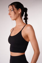 Load image into Gallery viewer, Airy Spaghetti Strap Bralette Black