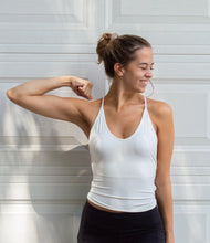 Load image into Gallery viewer, Mia Tie Back Halter Top White