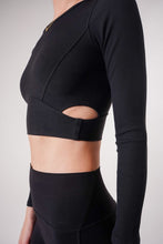 Load image into Gallery viewer, Long Sleeves Crop Top
