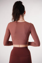 Load image into Gallery viewer, Long Sleeves Crop Top