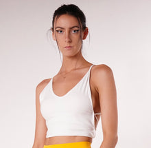 Load image into Gallery viewer, Mia Tie Back Halter Top White
