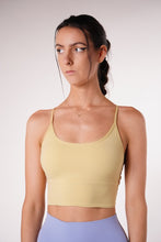 Load image into Gallery viewer, Airy Spaghetti Strap Bralette Pastel Yellow