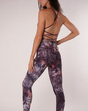 Load image into Gallery viewer, Grey Purple Tie Dye Halter Top