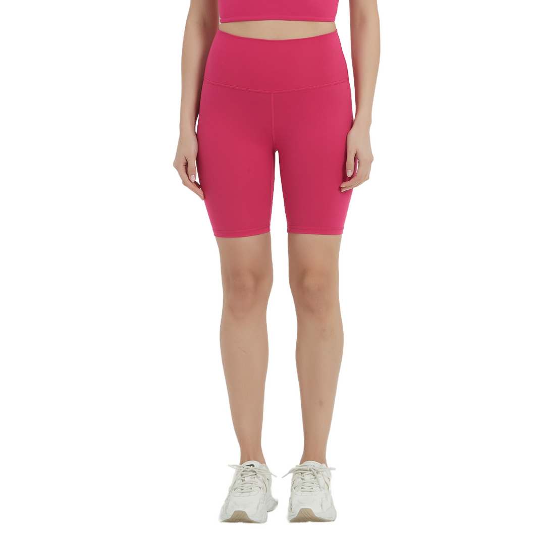 Fuchsia Pink Lula Biker Shorts