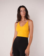 Load image into Gallery viewer, Mia Tie Back Halter Top Yellow
