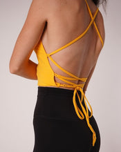 Load image into Gallery viewer, Mia Tie Back Halter Top Yellow
