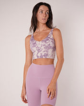 Load image into Gallery viewer, Purple Tie Dye Sports Bra
