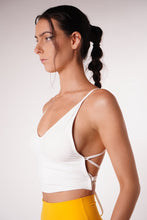 Load image into Gallery viewer, Mia Tie Back Halter Top White
