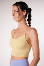 Load image into Gallery viewer, Airy Spaghetti Strap Bralette Pastel Yellow
